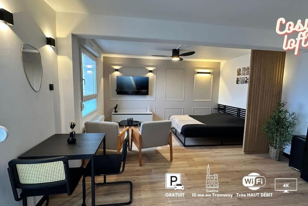Charmant Studio Neuf, Hypercentre, Parking, Balcon Strasbourg Luaran gambar